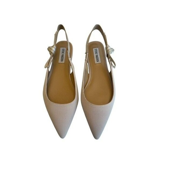 Steve Madden Shoes - Steve Madden Olsen Flat Women's US 6 .5M Taupe Fabric Pointed Toe Slingback